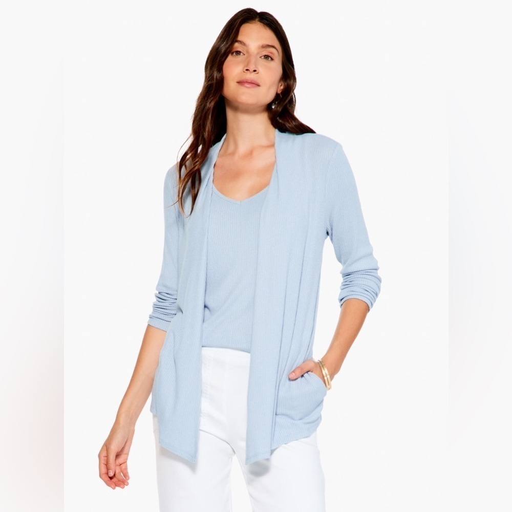 Nic + Zoe Light Blue Cardigan - Size Large